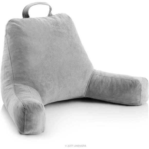 Reading Pillow with Shredded Memory Foam- Back Pillow for Sitting in Bed,Reading - Picture 1 of 7